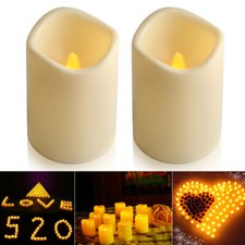 2er Set LED Kerze Kerzen mit