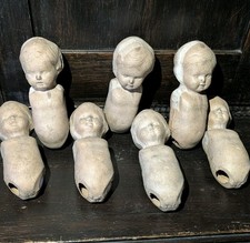 7 alte Puppenteile Kopf mit