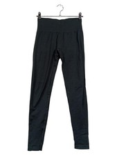 TEVEO Damen Leggings S Schwarz Sportlich Fitness Hose