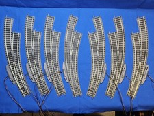 Fleischmann H0 Profigleis - Bogenweichen 3x links + 4x rechts - alle mit Antrieb