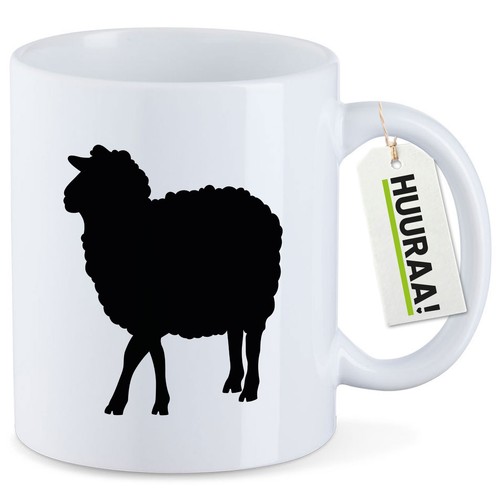 Kaffeetasse schaf silhouette - schaf,