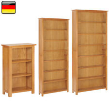 Bücherregal Massiv Holz Eiche Standregal Holzregal Büroregal Bücherschrank Regal