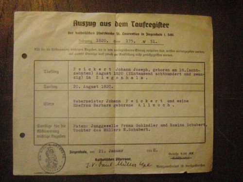 Ziegenhals schl auszug - ziegenhals, i.schl.,
