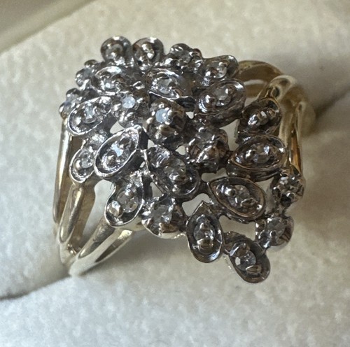 Ring 585 diamanten - 585,, 0,15