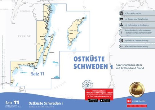 Sportbootkarten satz - sportbootkarten, 11
