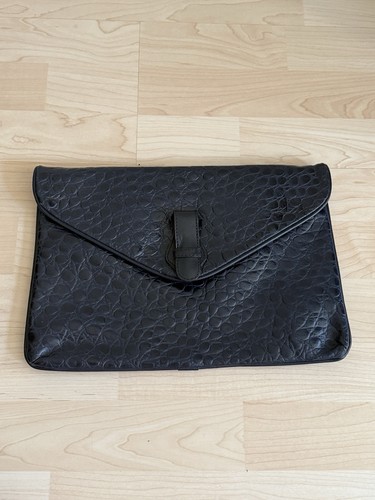 Vintage echtleder clutch - echtleder,