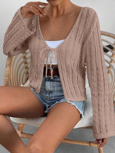 Strickcardigan wickelbluse - strickcardigan,
