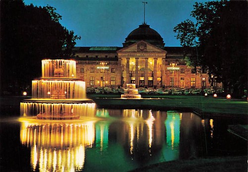 Alte wiesbaden kurhaus - alte, ak