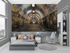 3D Tunnel Lampen Graffiti