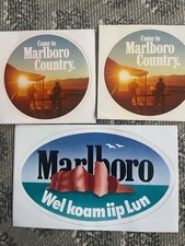 11 Stück Aufkleber Marlboro 70er/80er Jahre Sticker