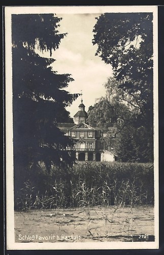 Ansichtskarte rastatt schloß - ansichtskarte, rastatt,