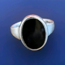 Black Onyx Gemstone Signet
