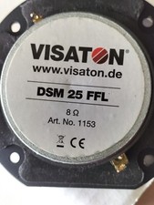2x Visaton DSM 25 FFL - 8 Ohm Hochton-Kalotten, 120 W 8 Ω   Wie neu, unbenutzt.