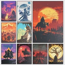 Vintage Videospiel Druck Kunst