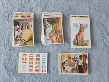 136 Sammelbilder - Sanella-Bilder - Afrika ,Amerika ,Australien, China + Flaggen