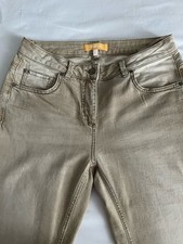 BIBA Damen Stretch Comfort Jeans Hose Gr. 38 eher 40 beige neu