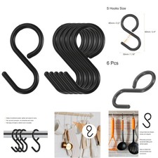 6 Stück S Haken Kunststoff