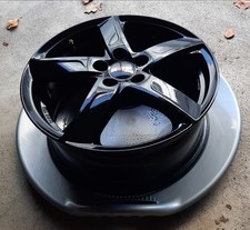 4x Alufelgen schwarz "Platin