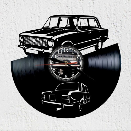 Vinyl schallplattenuhr - vinyl,