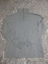 Leichter Herren Pullover Shirt Grau Langarm Feroti Sport S Kragen