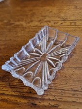 Alte Glasschale rechteckig