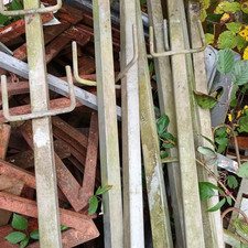 40x40mm verzinkte Geländerpfosten 1,3 m für Dachständer Kurbelbock Gerüstbock