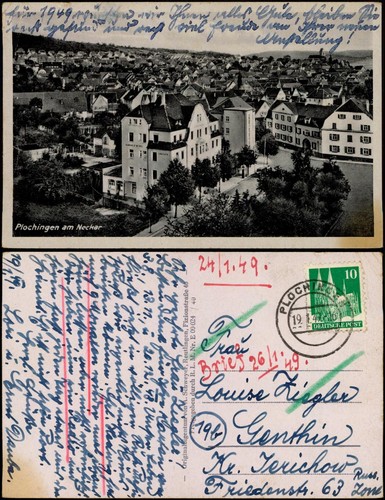 Ansichtskarte plochingen - ansichtskarte,