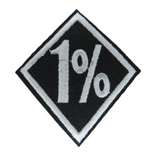 1 % Rocker Motorrad Aufnäher