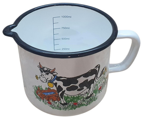Krüger emaille milchtopf mit - milchtopf,