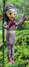 Marionette Puppe aus Nepal alte Handarbeit aus Pappmache handbemalt + Ton Unikat