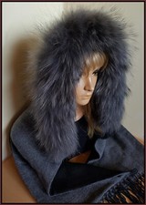 MERRYLAND Kapuzenschal Echt