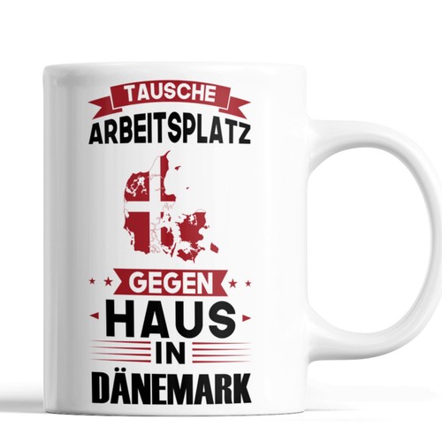 Dänemark tasse gegen haus - tasse, |