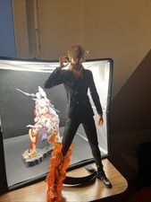Sanji 33cm One Piece Figure Schwarz Anime Statue  Actionfigur Deko Geschenk Fan 