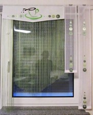 Scheibengardine Bistrogardine  Küchengardine Gardine  Fadenvorhang Vorhang Neu