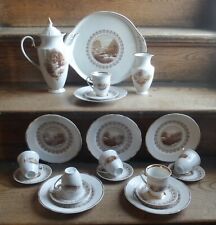 RARITÄT Markenporzellan aus Korosten (Ukraine) "K" KAFFEESERVICE = 22 Teile