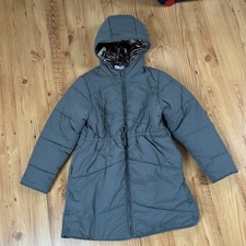 Mädchen Mantel - Kapuze Metallicfarben