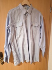 2 X Bundeswehr Diensthemd BW Uniformhemd blau Langarm, 2 Stück