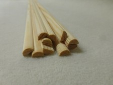 10Stk  90cm Halbrundleiste