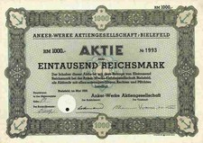 Anker Werke 1938 Bielefeld Hengstenberg & Co. Francotyp Registrierkassen 1000 RM