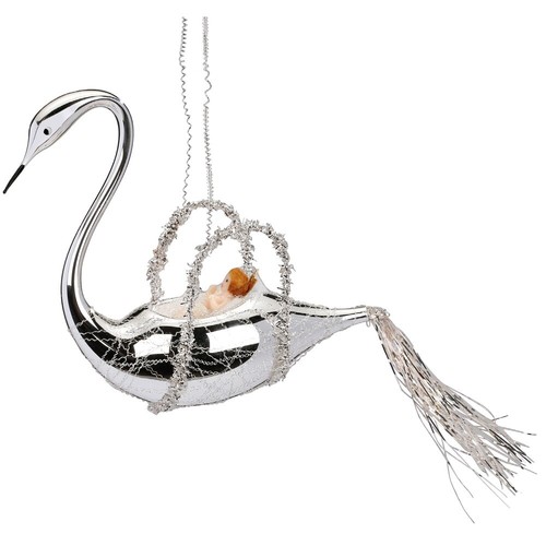Schwan mit jesuskind 13cm - mit,