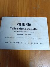 Victoria Teilzahlungstabelle