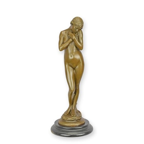 Bronze skulpturr junge frau - bronze,