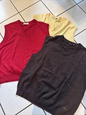 Pullunder 3 Stück XXL Rot, Braun, Gelb