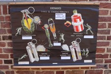 Unterrichtstafel US Gewehrgranate Handgranate Munition 2.weltkrieg