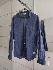 Tom Tailor Blaues Jeans Hemd Gr. L Langarm Regular Fit Freizeithemd Herrenhemd