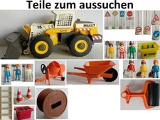 Playmobil 3201 3311 3400 3470 4474 Baustelle Arbeiter Figur Werkzeug Radlader