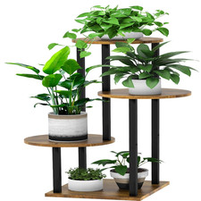 4 Schichten Holz Blumenregal