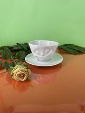 TV Tassen Kaffeetasse weiß glücklich 0,20 L