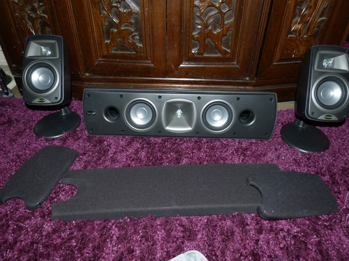 Klipsch center left - 3, right