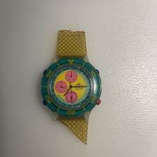 Swatch Chrono GK410 „Ice Cream“ – Vintage 90s – Sammlerstück – Armband defekt